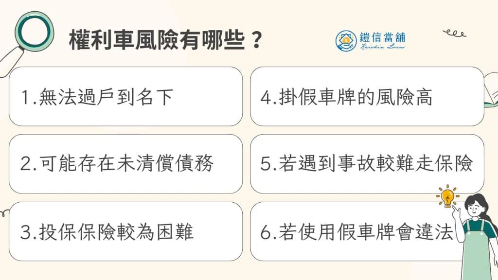 權利車風險有哪些