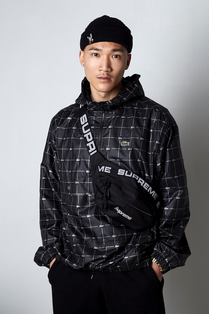 man with fanny pack standing