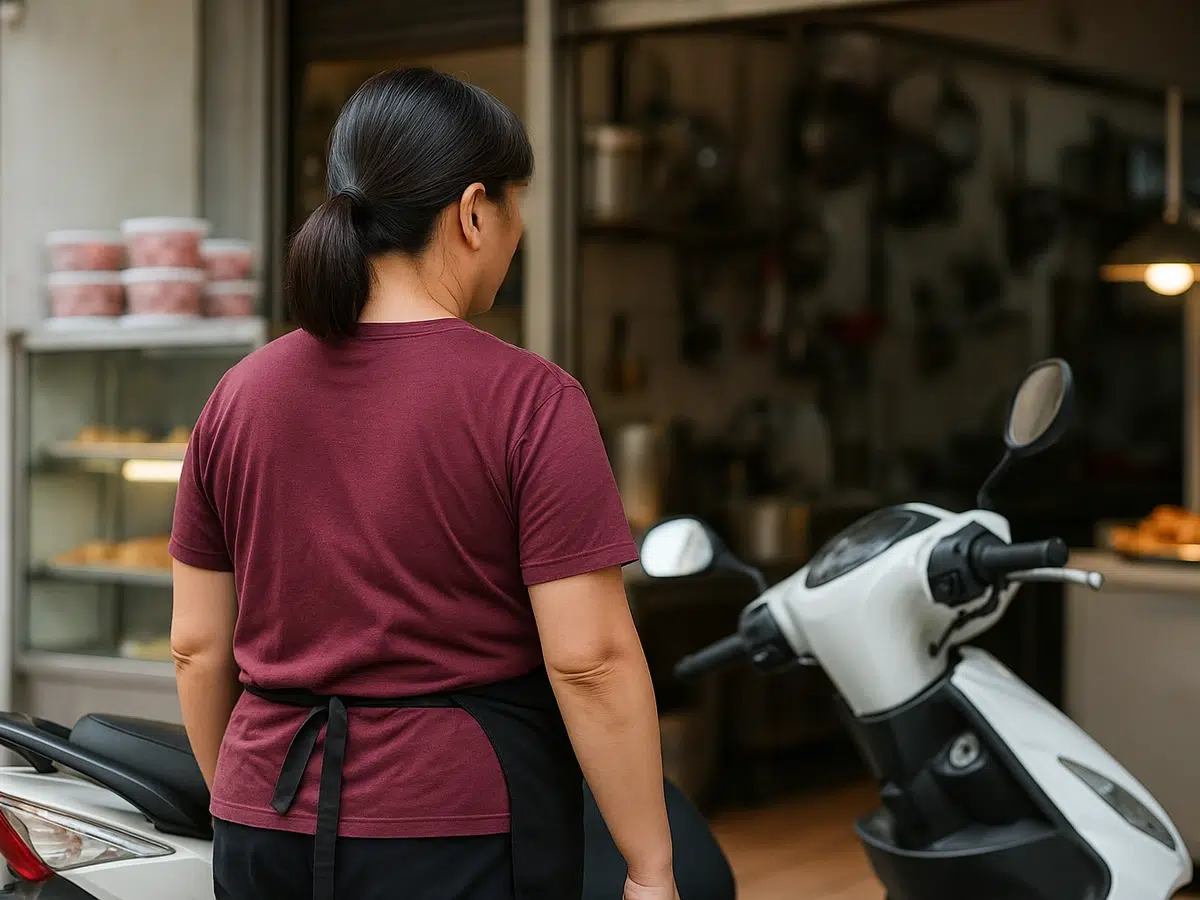 45 歲單親媽媽年前置辦家用,以機車借款成功借款 5 萬|12 年老車也能免留車 單親媽媽以機車借款年前置辦家用的客戶案例代表圖(16:9)