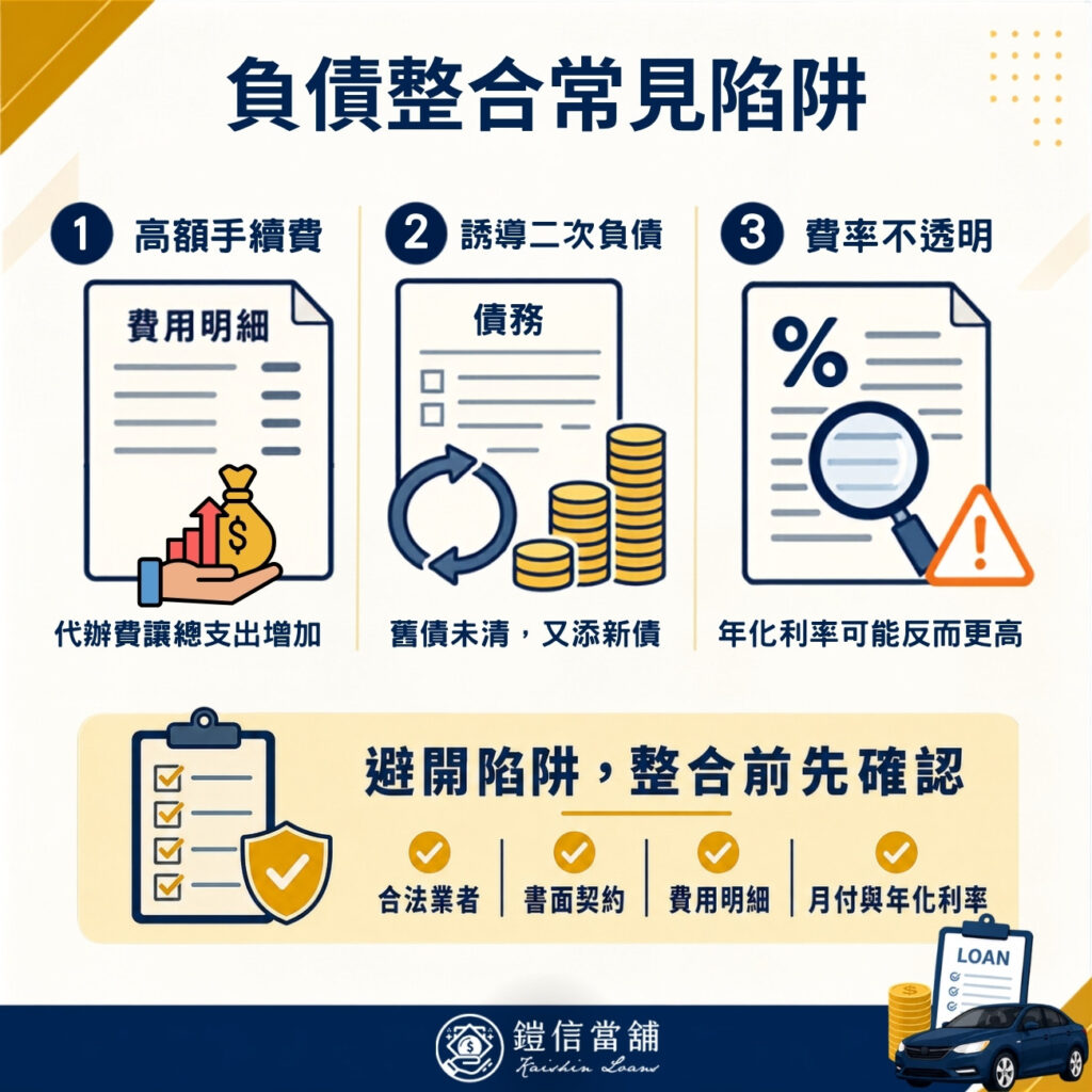 負債整合常見陷阱